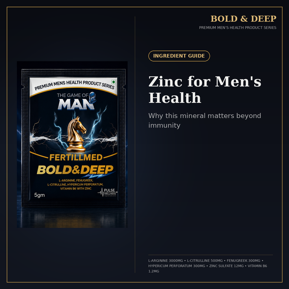 Zinc for Men's Health: Why This Mineral Matters Beyond Immunity