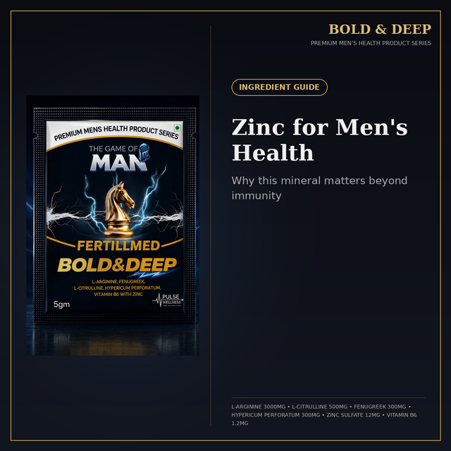 Zinc for Men's Health: Why This Mineral Matters Beyond Immunity