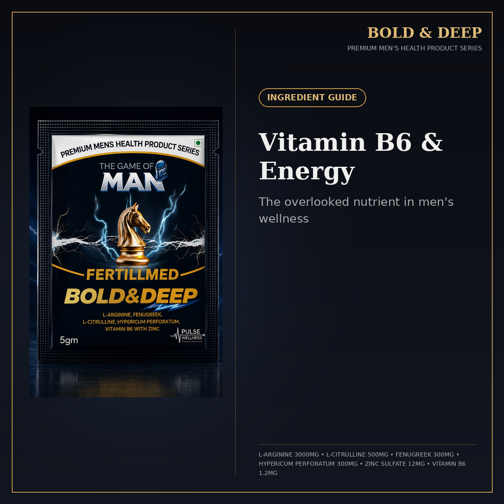 Vitamin B6 and Energy Metabolism: The Overlooked Nutrient in Men's Wellness