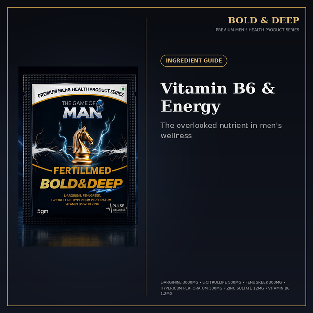 Vitamin B6 and Energy Metabolism: The Overlooked Nutrient in Men's Wellness