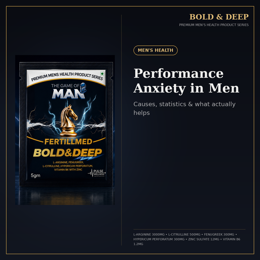 Performance Anxiety in Men: Causes, Statistics & What Actually Helps