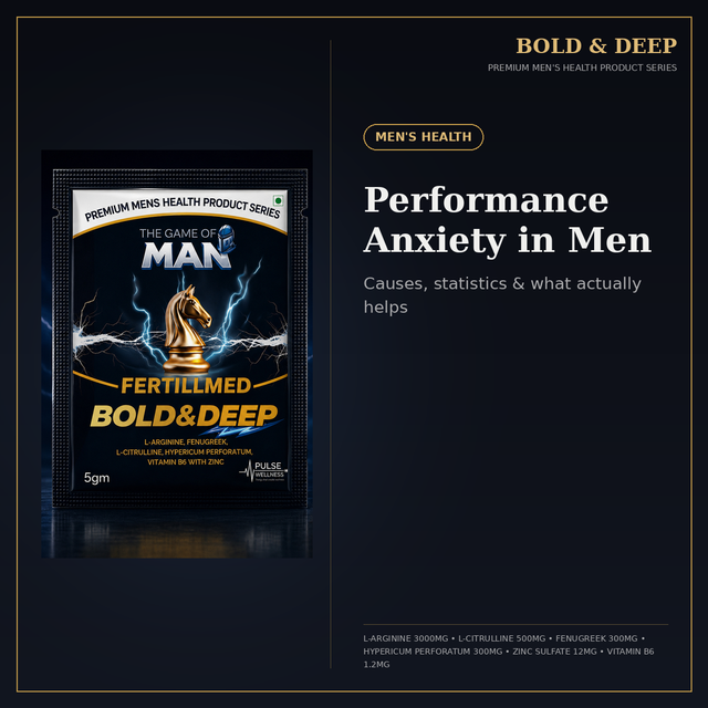 Performance Anxiety in Men: Causes, Statistics & What Actually Helps